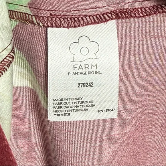 🍇 Farm Rio for Anthropologie Wine Fig Print Long Sleeve Dress | NWT | M - Picture 9 of 11